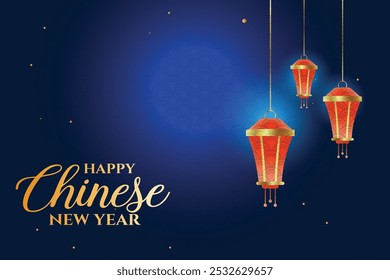 2025 chinese new year festival background with lantern	
