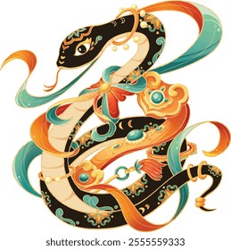 2025 Chinese New Year Snake Elegant Character