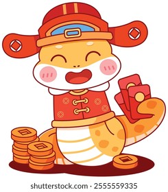 2025 Chinese New Year Snake Cartoon Character