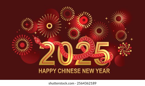 2025 Chinese new year, year of the snake banner