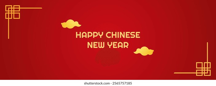 2025 Chinese new year, year of the snake banner template design with snake with border background.