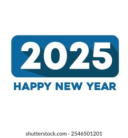 2025 colorful text. New year logo 2025 minimalist. Colored numbers Happy new year. Design template for New Year celebration. 2025 calendar happy Holidays. Template for social media post, cover, card.