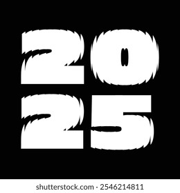 A 2025 creative symbol represents innovation, growth, and futuristic aspirations. Modern design elements, bold numbers and dynamic typography to convey optimism and new beginnings for the year ahead.