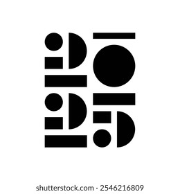 A 2025 creative symbol represents innovation, growth, and futuristic aspirations. Modern design elements, bold numbers and dynamic typography to convey optimism and new beginnings for the year ahead.