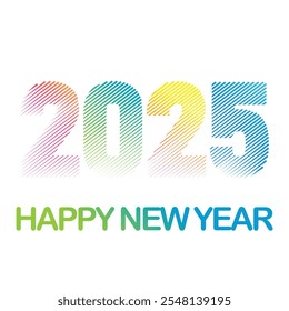 2025 Creative vetor modelos tipografia abstrata design colorido logotipo