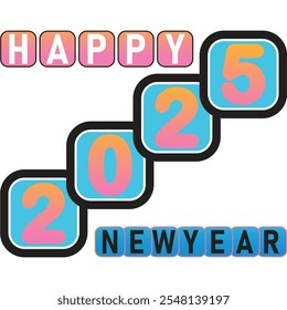 2025 Creative vector templates abstract typography colorful logo design