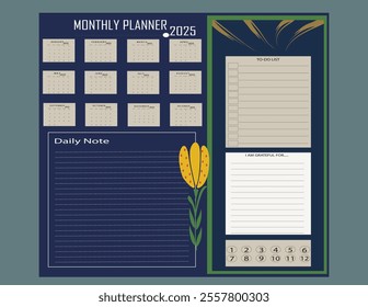 2025 daily planner, weekly planner,monthly planner, yearly planner,to do list,habit tracker,notes, calendar