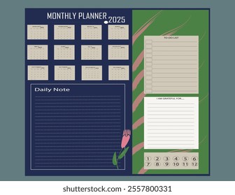 2025 daily planner, weekly planner,monthly planner, yearly planner,to do list,habit tracker,notes, calendar