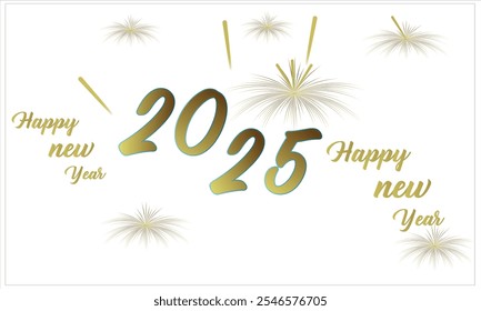 2025 date on fireworks background, new year card,2025 date on fireworks background, new year card2025 New Year's Eve Celebration.