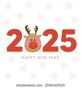 2025 "Deer Happy New Year" . 