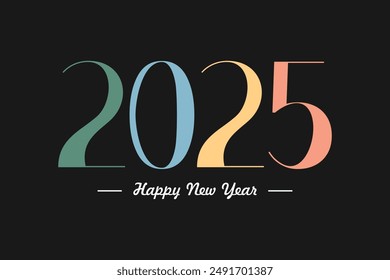 2025 design element idea with creative unique concept high resolution vector