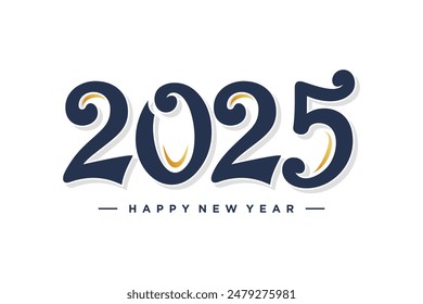 2025 design element vector with creative modern idea concept