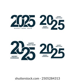 2025 design element vector with creative modern idea concept