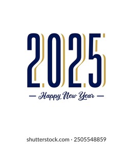 2025 design element vector with creative modern idea concept