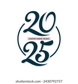 2025 design element vector icon with creative concept