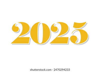 2025 design element vector idea with creative concept