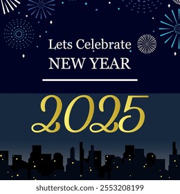 2025 design happy new year Congratulations on the Occasion of the New Year 2025