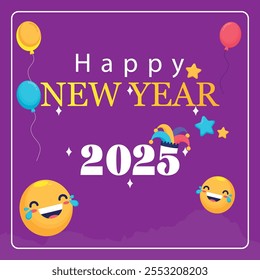 2025 design happy new year Congratulations on the Occasion of the New Year 2025