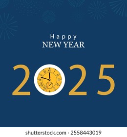 2025 design happy new year Congratulations on the Occasion of the New Year 2025