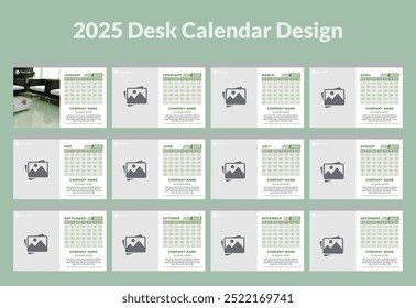 2025 Desk Calendar Design Download grátis