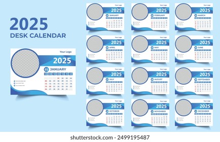 2025 Desk Calendar ... Desk Calendar Design Tamplate... 2025 desk Calendar....
