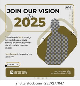  2025 Digital Marketing Templates ,New Year Festival Social Banners ,Social Media Post Designs 2025