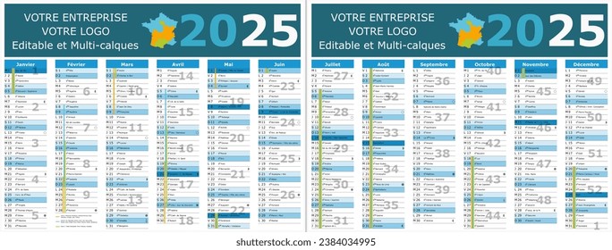 2025 french calendar with saints and holidays