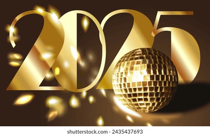 2025 Happy New Year Background for your Flyers and Greetings Card graphic or new year themed party invitations