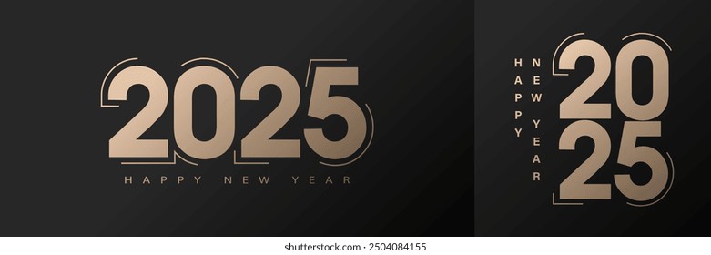 2025 happy new year background illustration. 2025 celebrations design