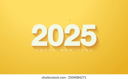 2025 happy new year background illustration. 2025 celebrations design