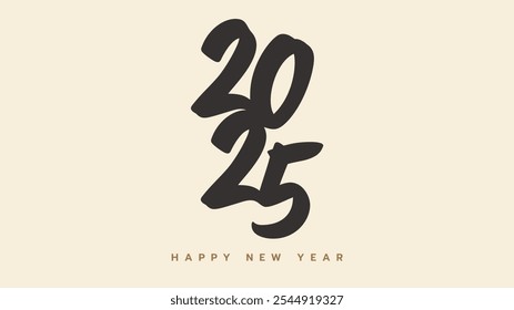 2025 Happy New Year 2025 banner design, Vector illustration.