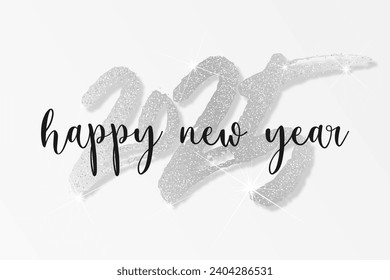 2025 - happy new year - best wishes modern background
