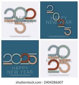 2025 - happy new year - best wishes modern background