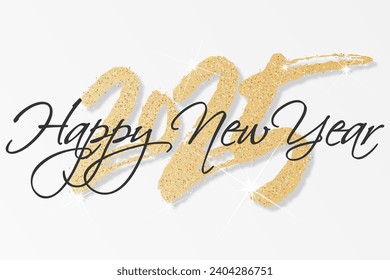 2025 - happy new year - best wishes modern background