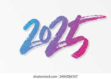 2025 - happy new year - best wishes modern background