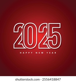 2025 happy new year celebration greeting card background