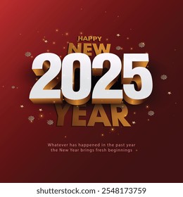 2025 Happy New Year club poster Background for your Flyers and Greetings Card graphic or new year themed party invitations. abstract vector illustration design	