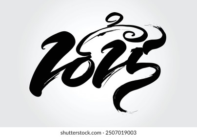 2025 Happy New Year design art Template