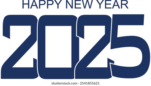 2025 Happy New Year Number Design
 Happy new year design , Typography design 