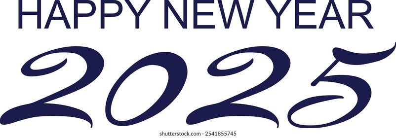 2025 Feliz Ano Novo Número Design
 Feliz ano novo design, Tipografia design 