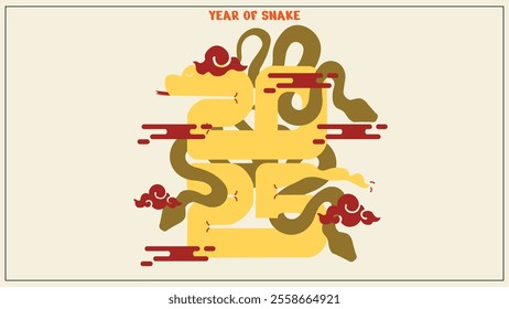 2025 HAPPY NEW YEAR, SNAKE YEAR, CHINESE NEW YEAR
