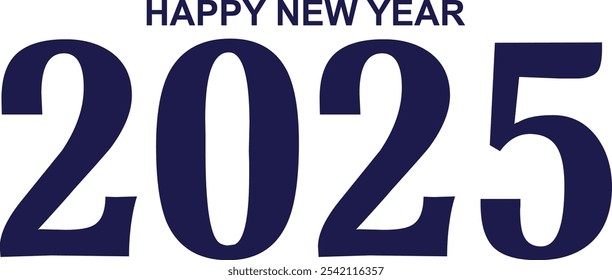 2025 Happy New Year Text Design
2025 New Year celebration with Happy New Year Free Vector
