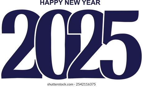 2025 Happy New Year Text Design
2025 New Year celebration with Happy New Year Free Vector
