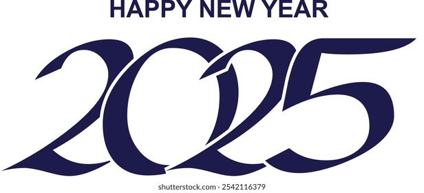 2025 Happy New Year Text Design
2025 New Year celebration with Happy New Year Free Vector
