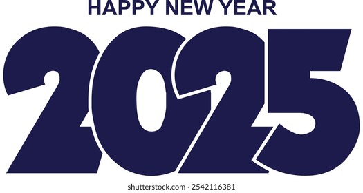 2025 Happy New Year Text Design
2025 New Year celebration with Happy New Year Free Vector
