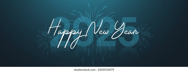 2025 Happy New Year Web Banner design. Happy New Year Luxury Wishes Clipart Greetings Background Template. Happy New Year 2025 Colored Background for Wish Card, Brochure, Cover, Poster, Header