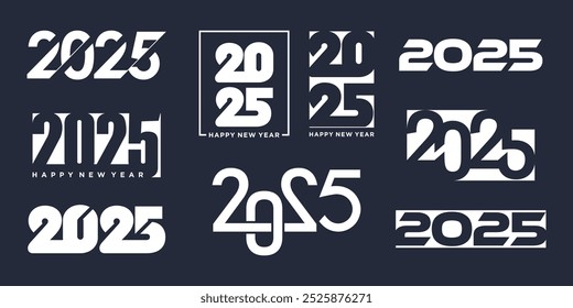 colección de diseño de logotipo 2025 con moderno, simple y creativo