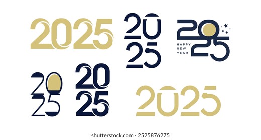 colección de diseño de logotipo 2025 con moderno, simple y creativo