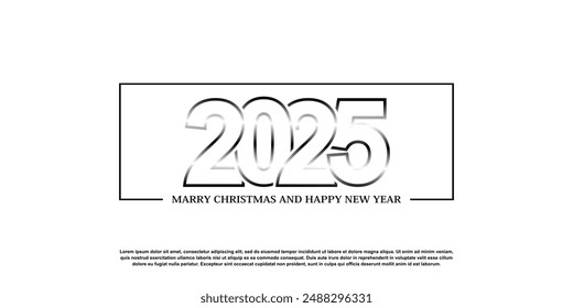 2025 logo design vector with modern and creative style premium vector