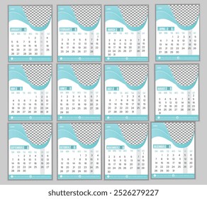  2025 Nature-Themed Monthly Calendar with Scenic Photography.